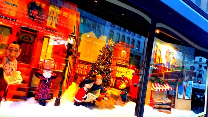 Christmas New York vitrines Noël New York