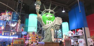 Candy and chocolate Statue of Liberty M&M's