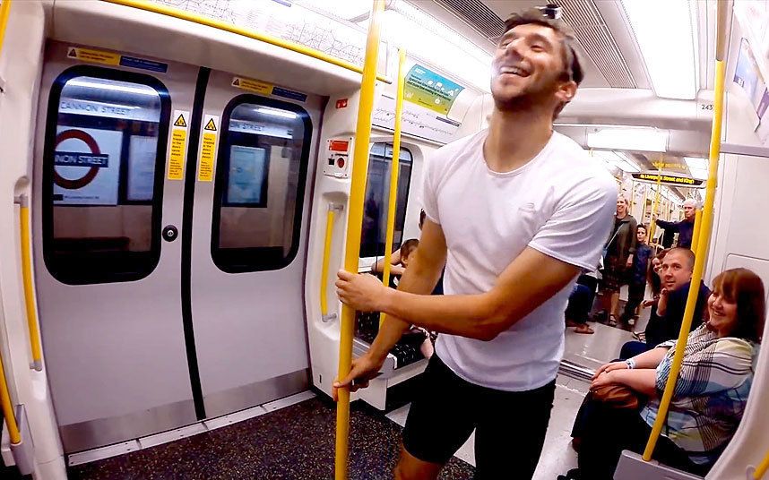 The man who runs faster than the New York subway