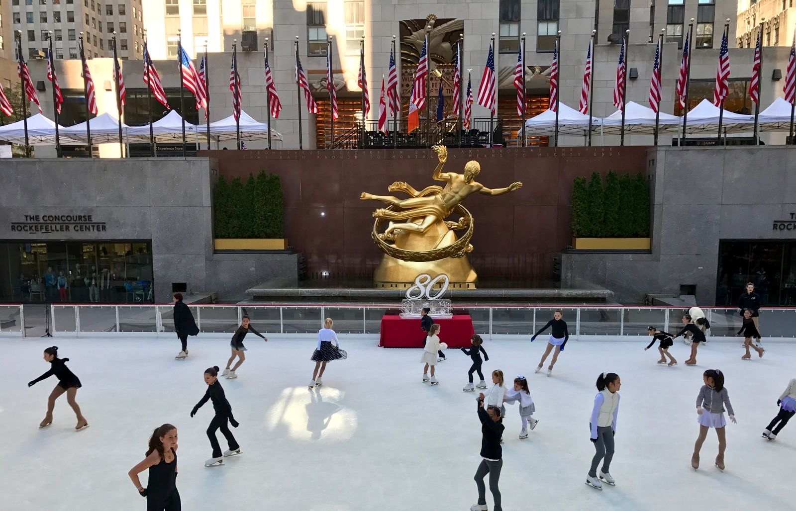 The Rink at Rockefeller Center Opened for Its 80th Anniversary Season