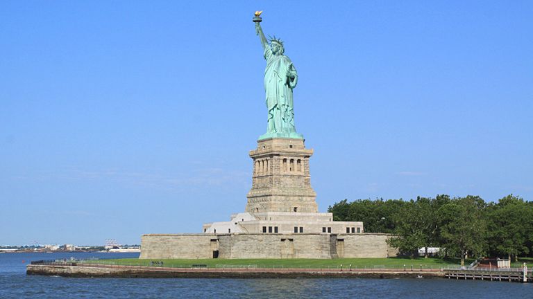 The statue of Liberty from the ferry