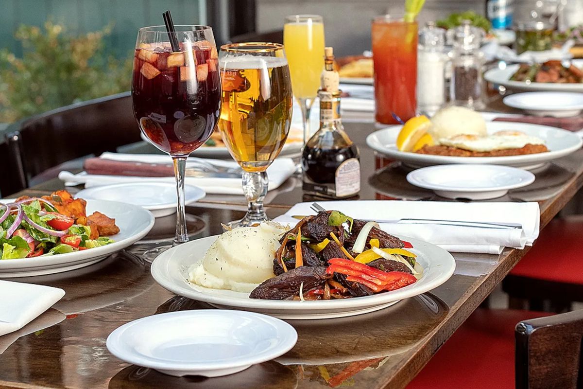 Plate of meat in an Argentine restaurant in New York