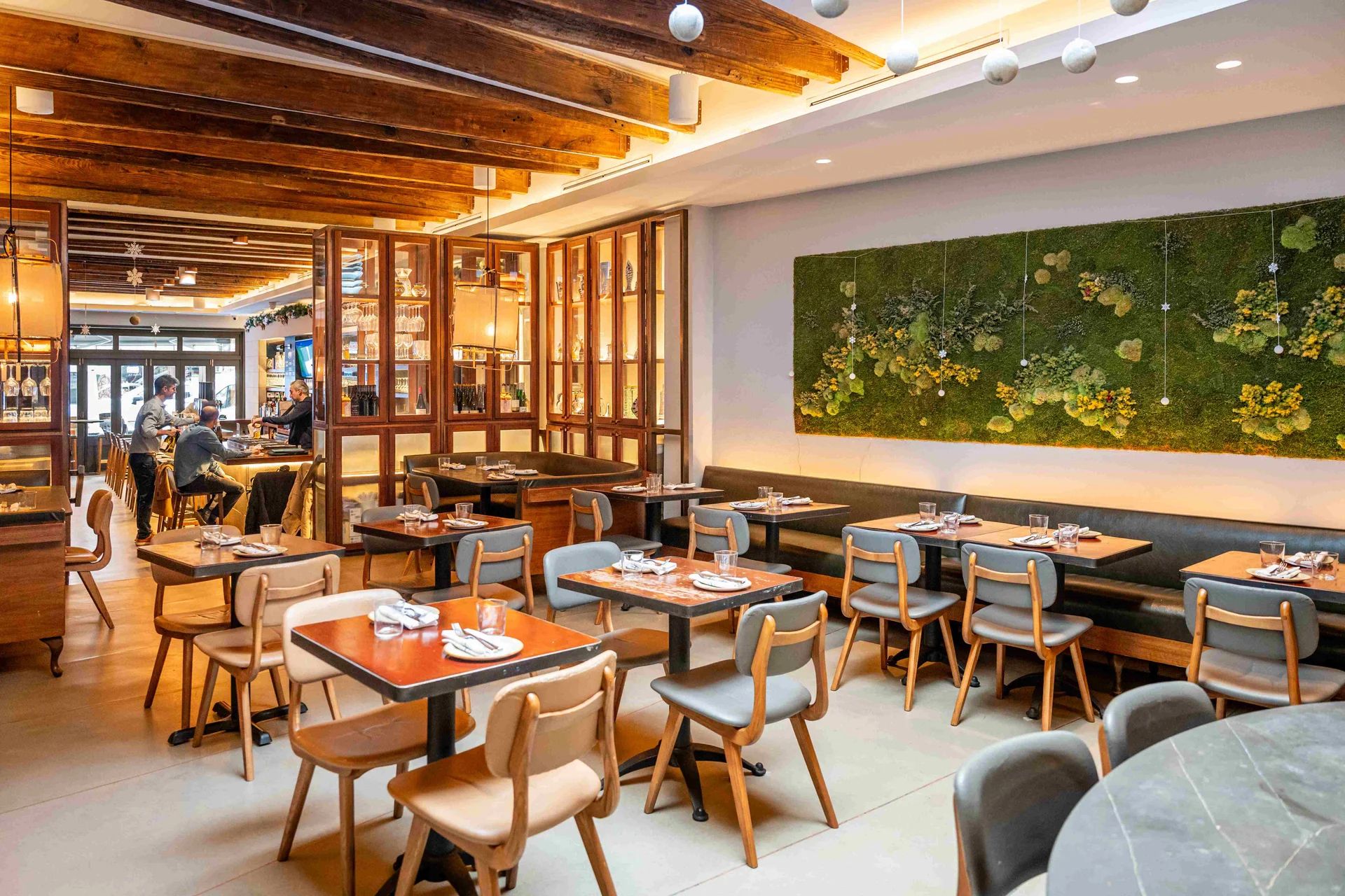 Dining room of the Tomino restaurant in New York