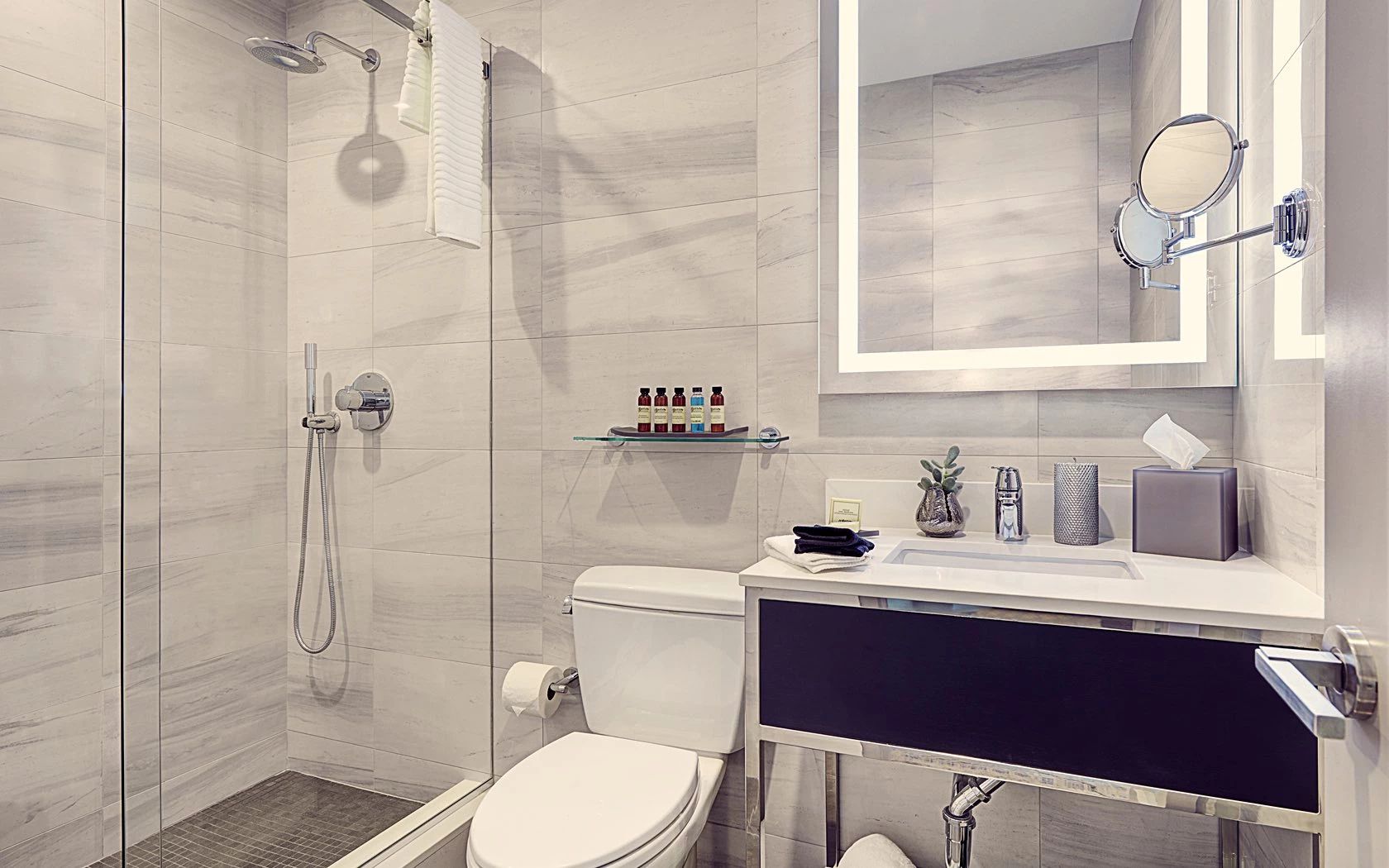 Bathroom in the Artezen Hotel in New York City