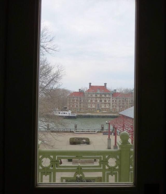 View of Ellis Island harbor