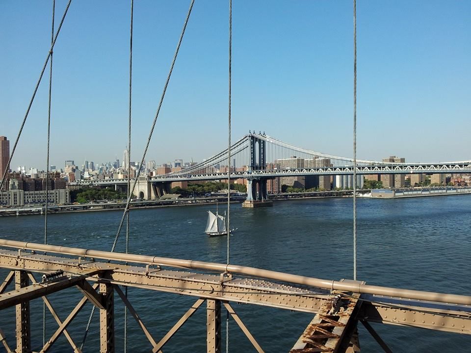 View of Manhattan Bridge from Brooklyn Bridge