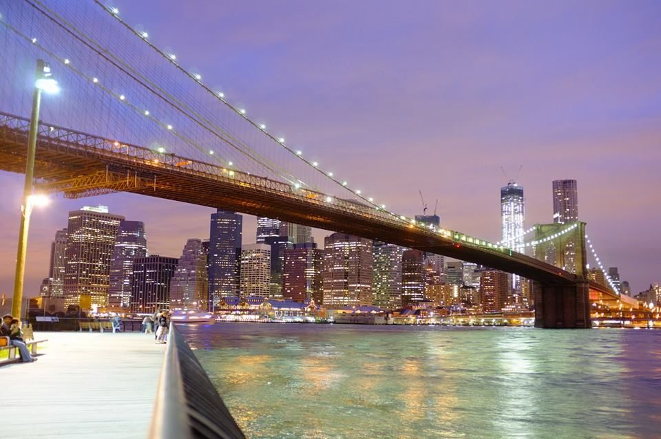 Brooklyn Bridge at night
