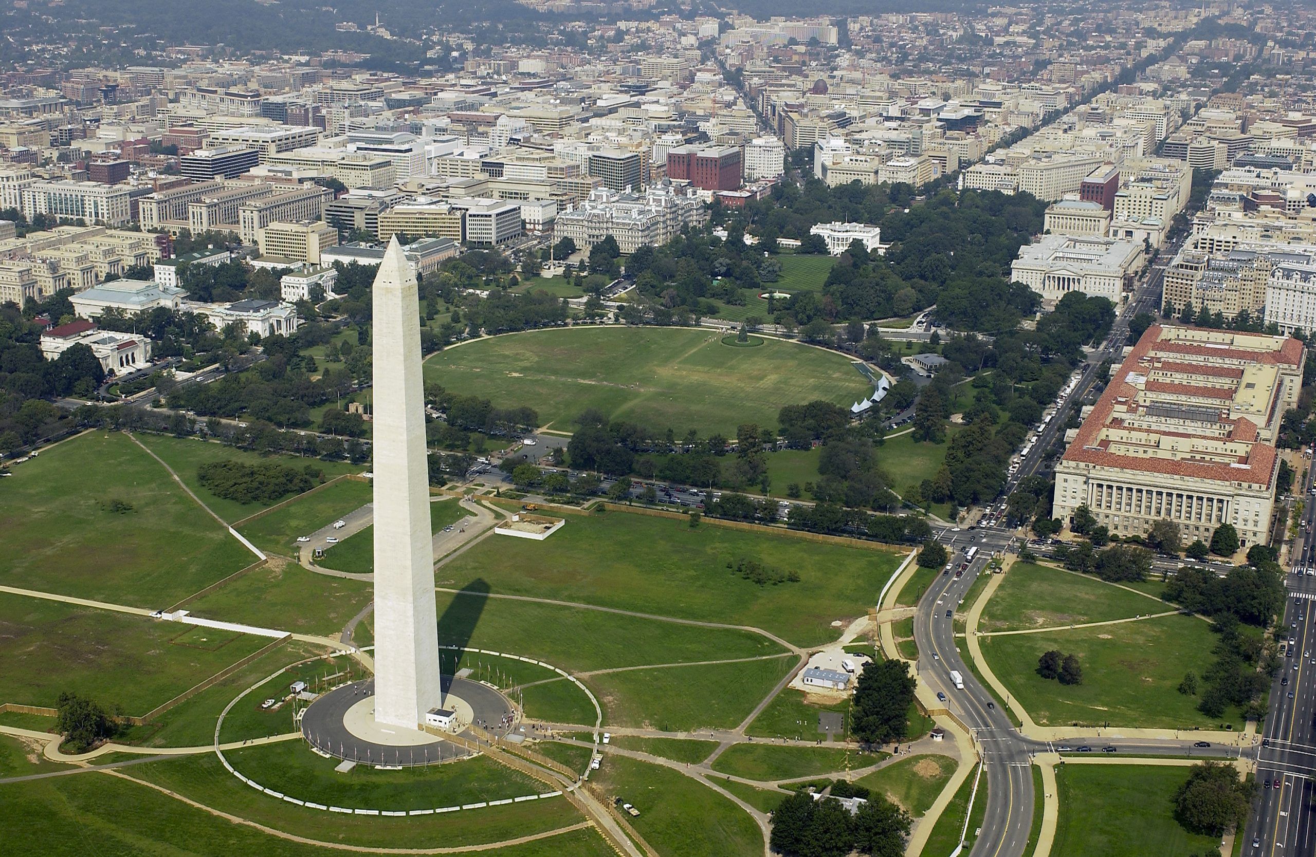 Washington vue d'avion