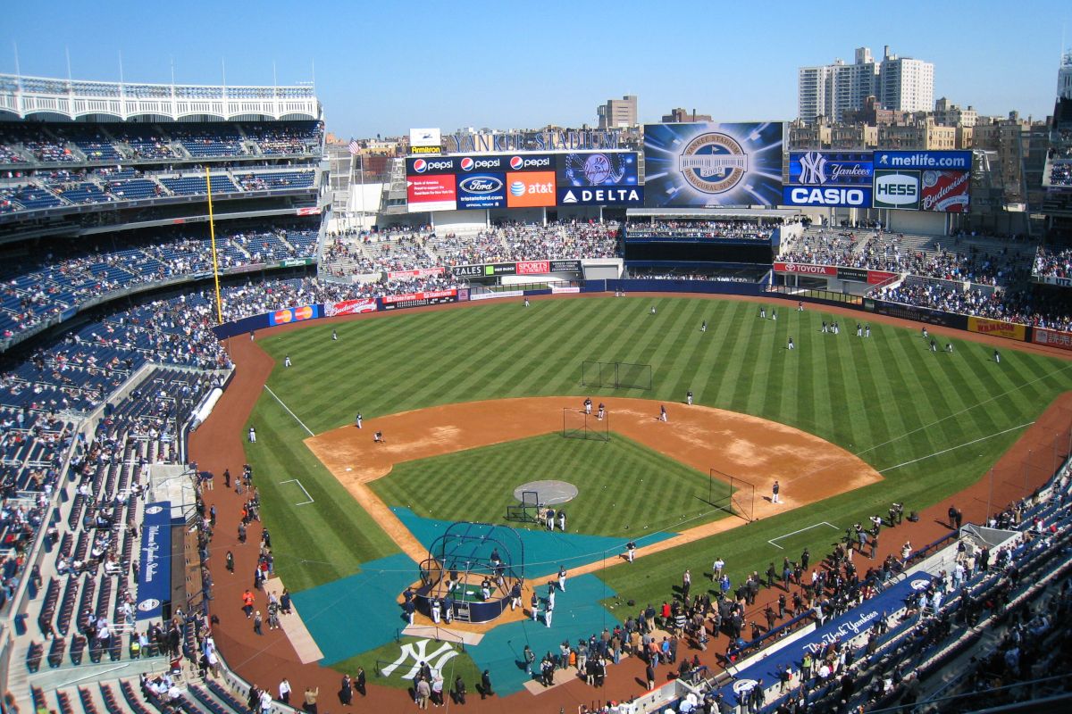 General view of Yankee Stadium in New York