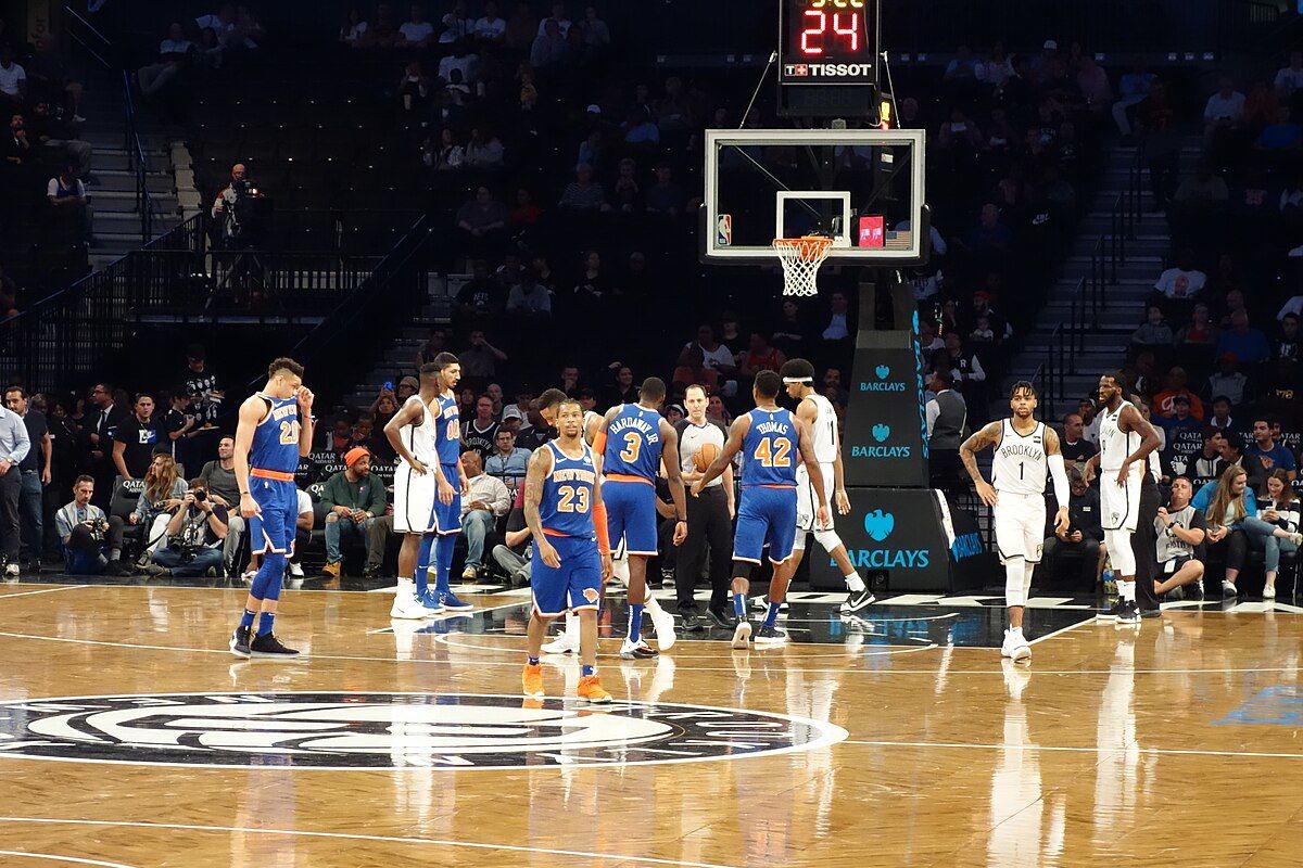 Brooklyn Nets versus New York Knicks game