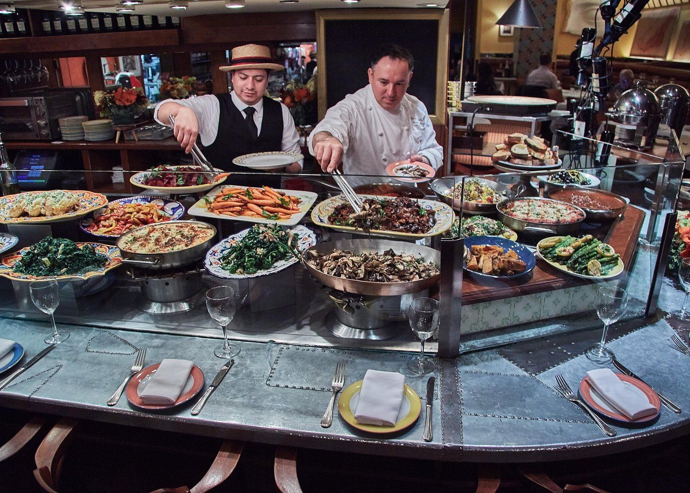 Chef of Italian restaurant Trattoria Dell' Arte in New York