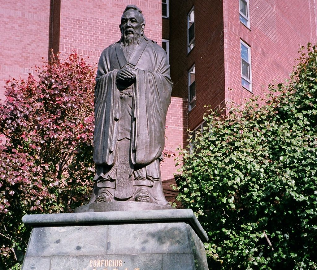 Statue de Confucius à New York