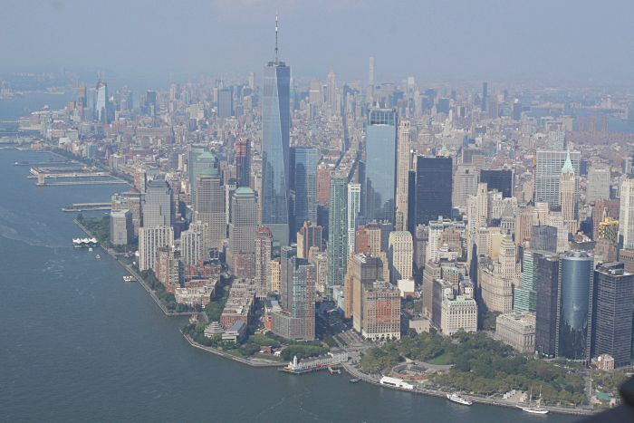 helicoptere survol new york manhattan