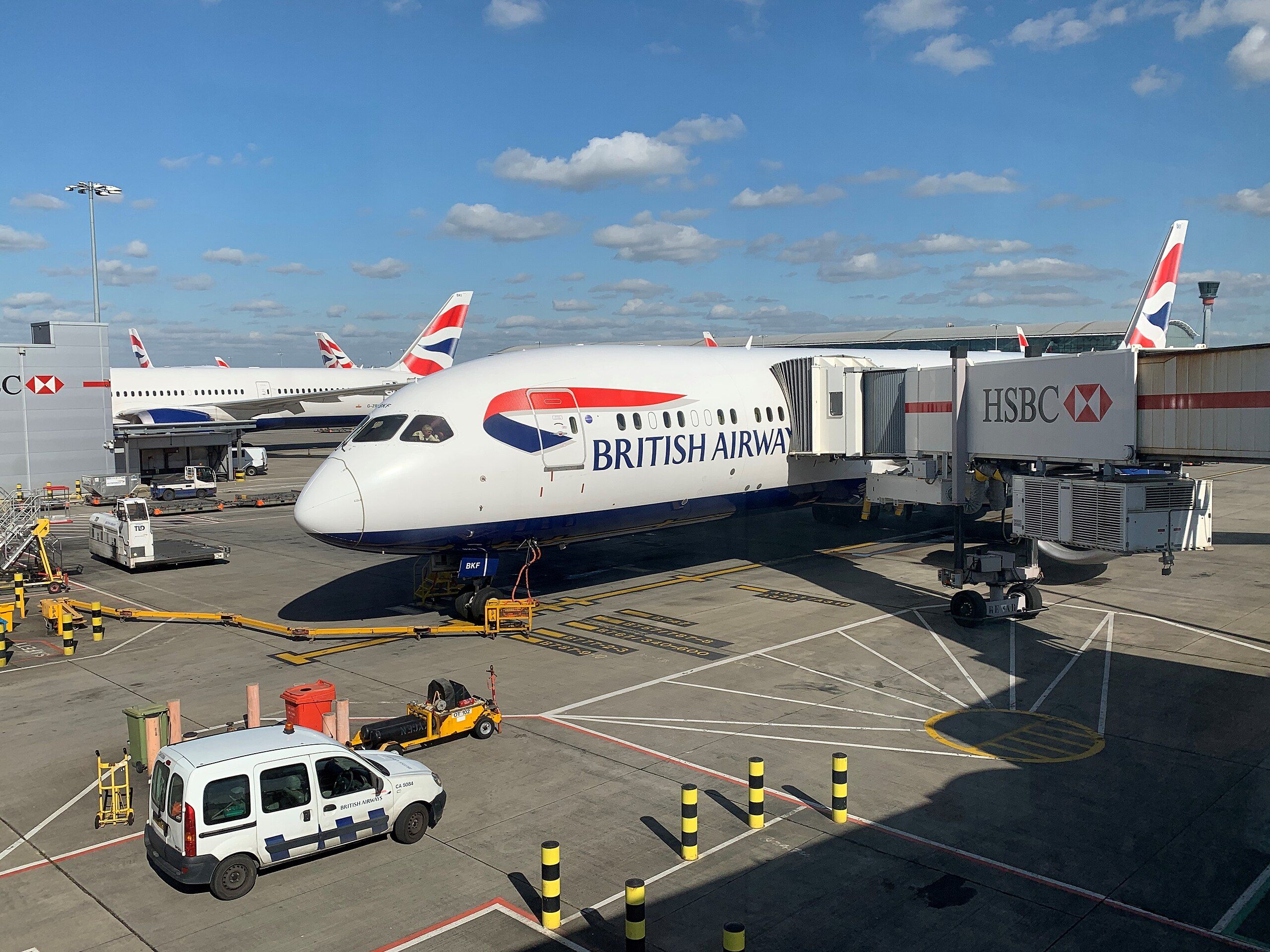 Boeing 787-9 de British Airways à l'aéroport de Londres Heathrow