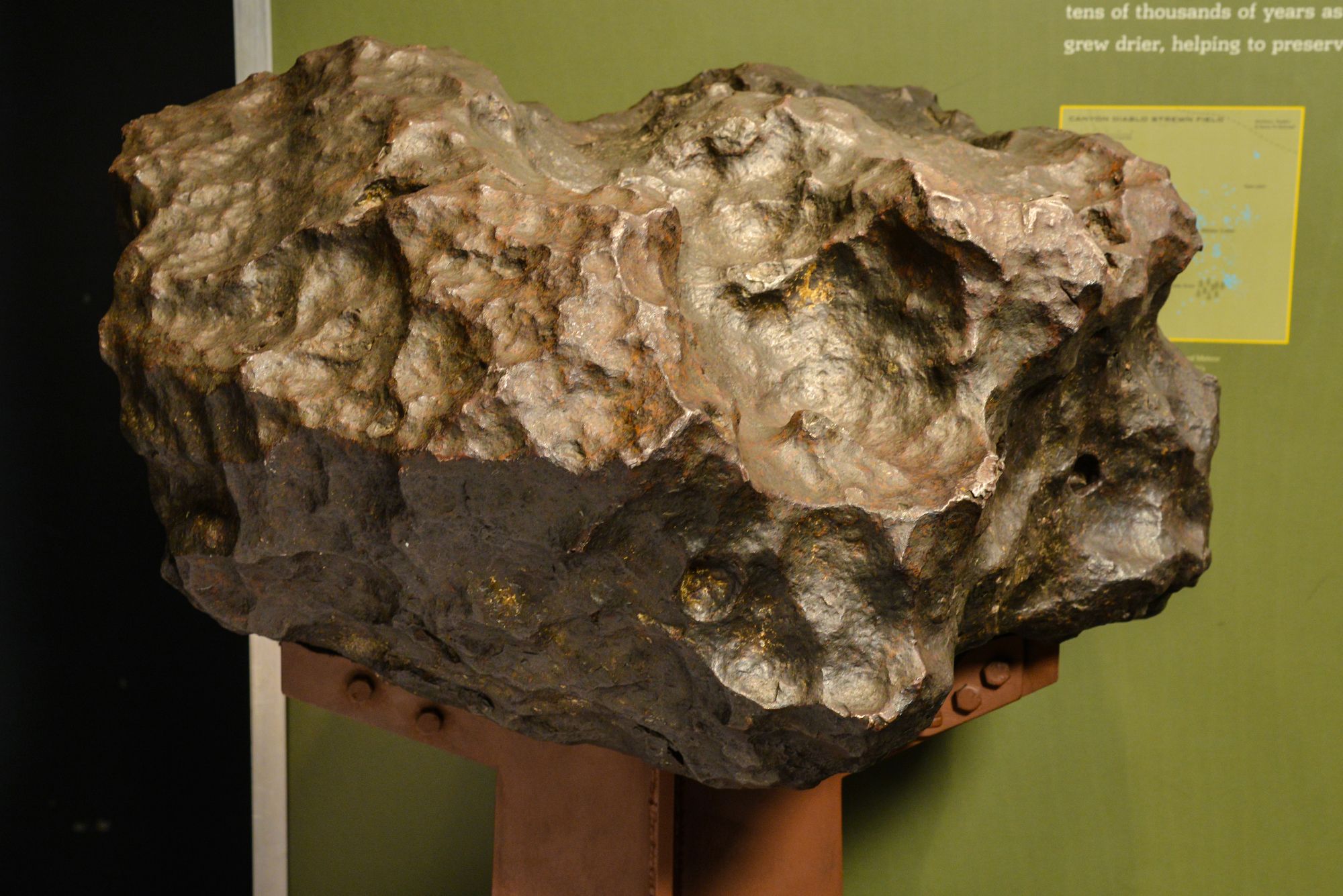 Meteorite at the American Museum of Natural History in New York