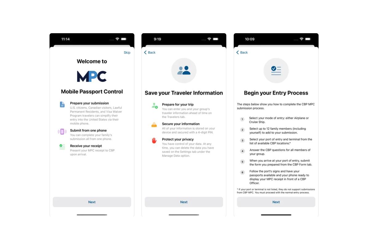 Mobile Passport Control (MPC): US Immigration App