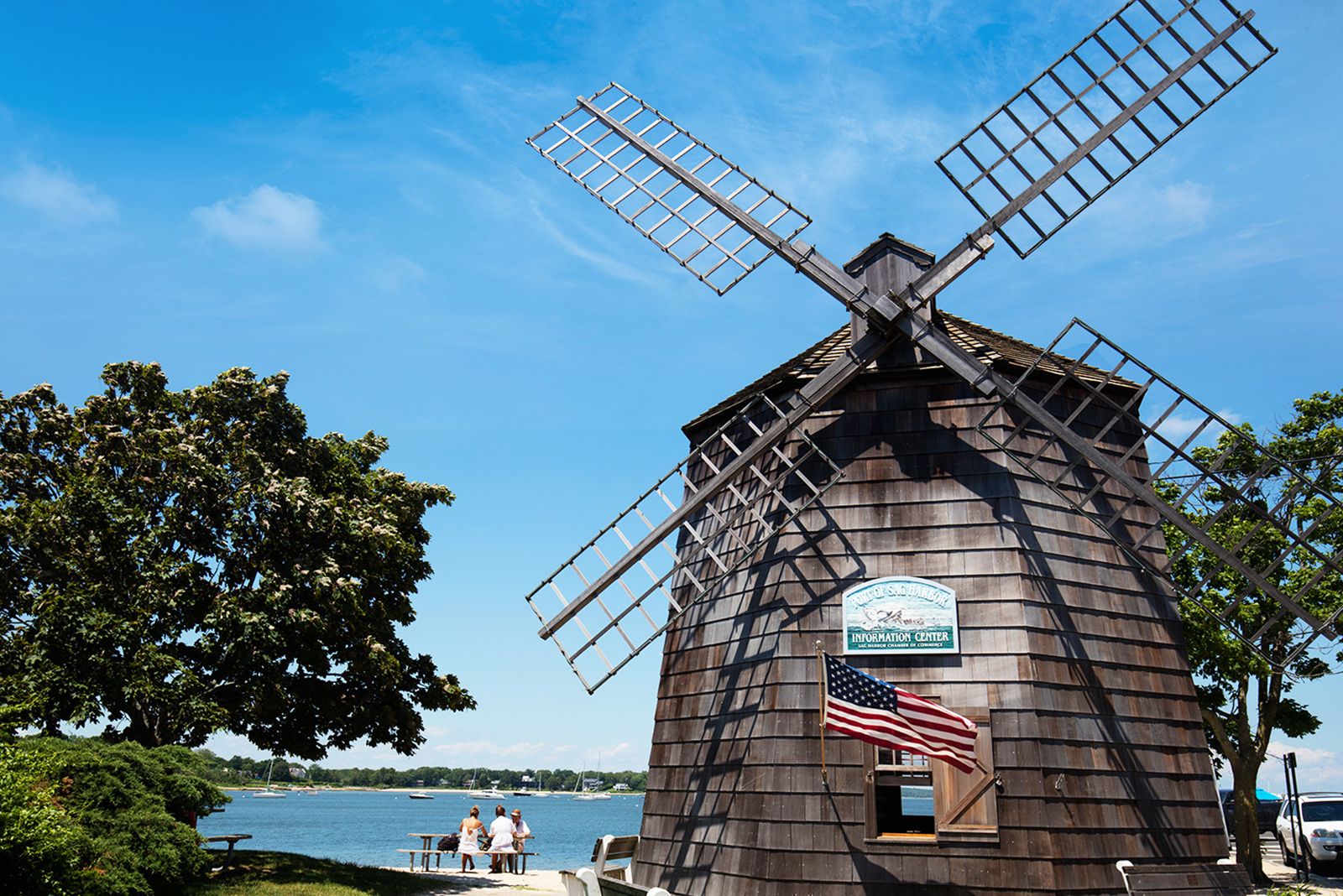 The old mill in Sag Harbor harbor