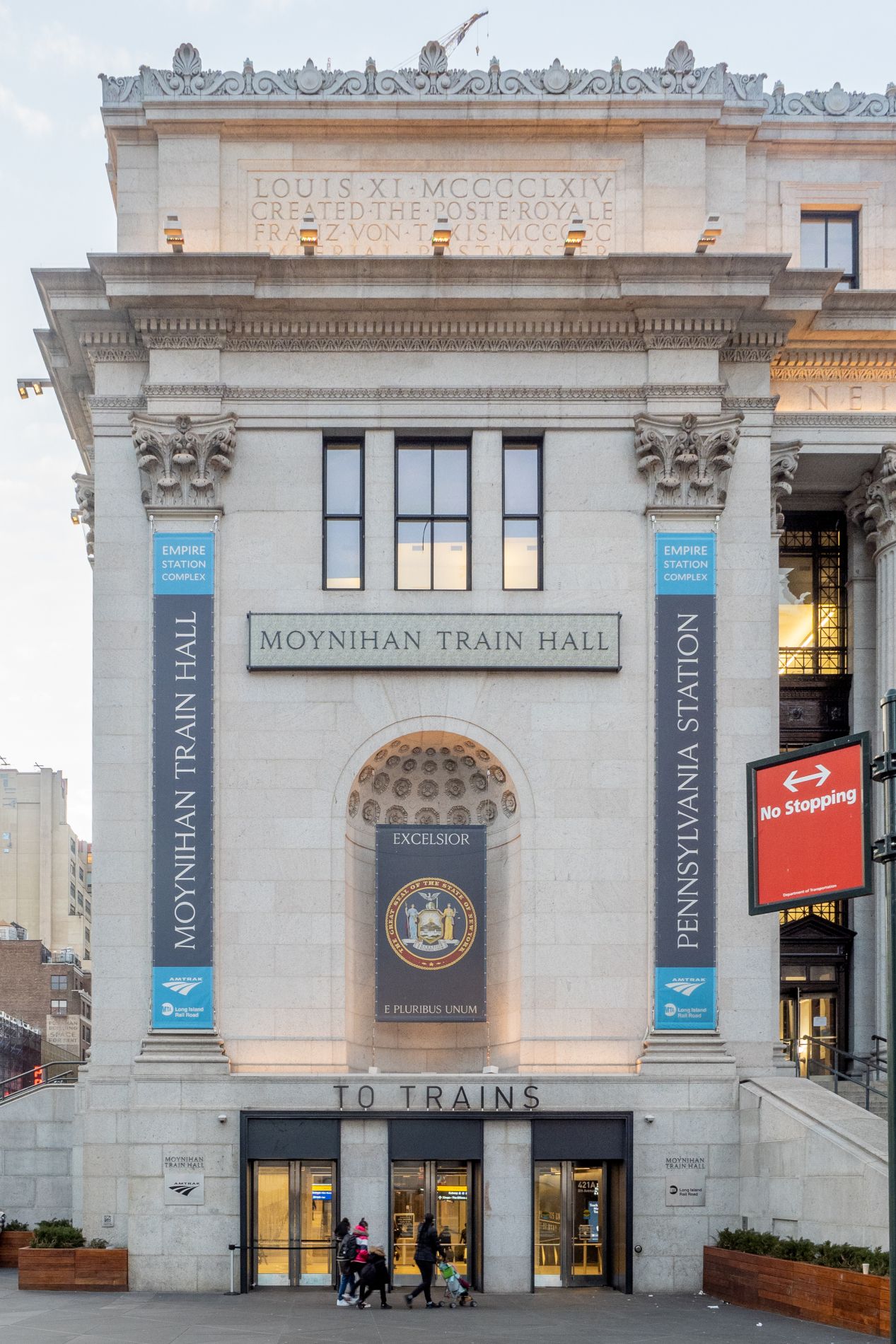 Entrance to the Moynihan Train Hall