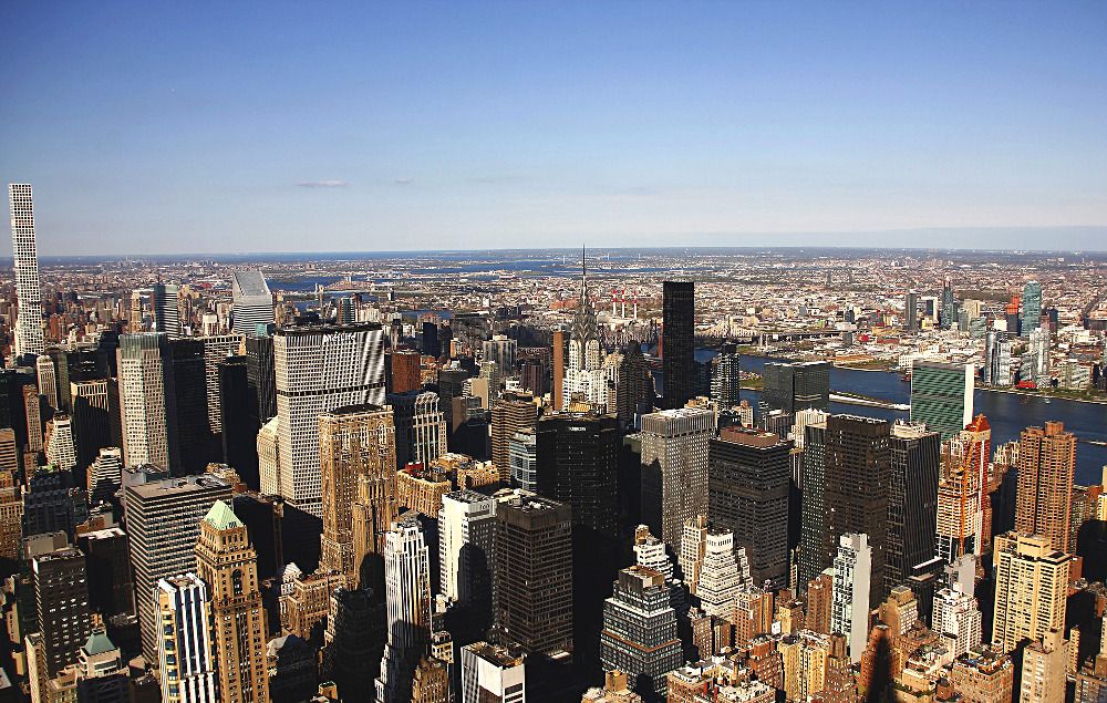New York from the Empire State Building.