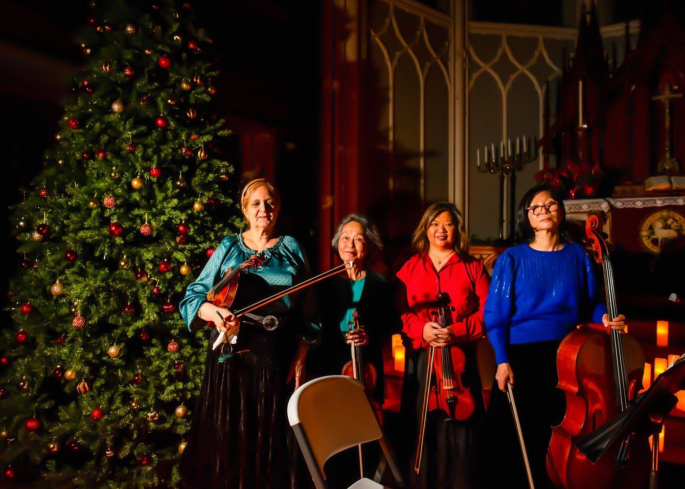 Les 4 musiciens du quator de l'Ensemble Capriccio à New York
