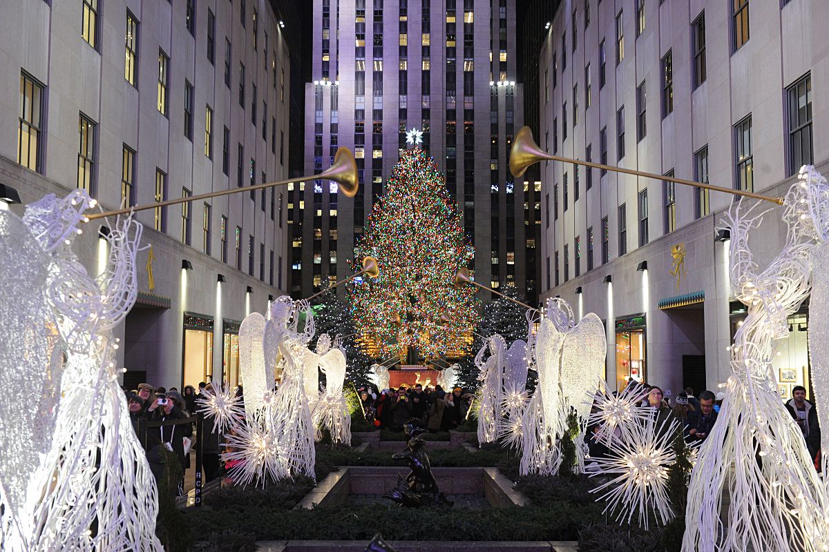 The Rockefeller Center Christmas Tree in New York