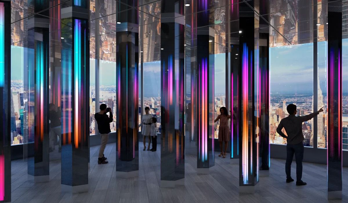 Artist rendering of the Infinite City experience at The Edge in New York