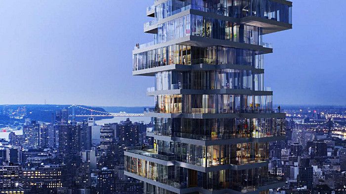 Jenga Tower in New York: a building in perfect balance