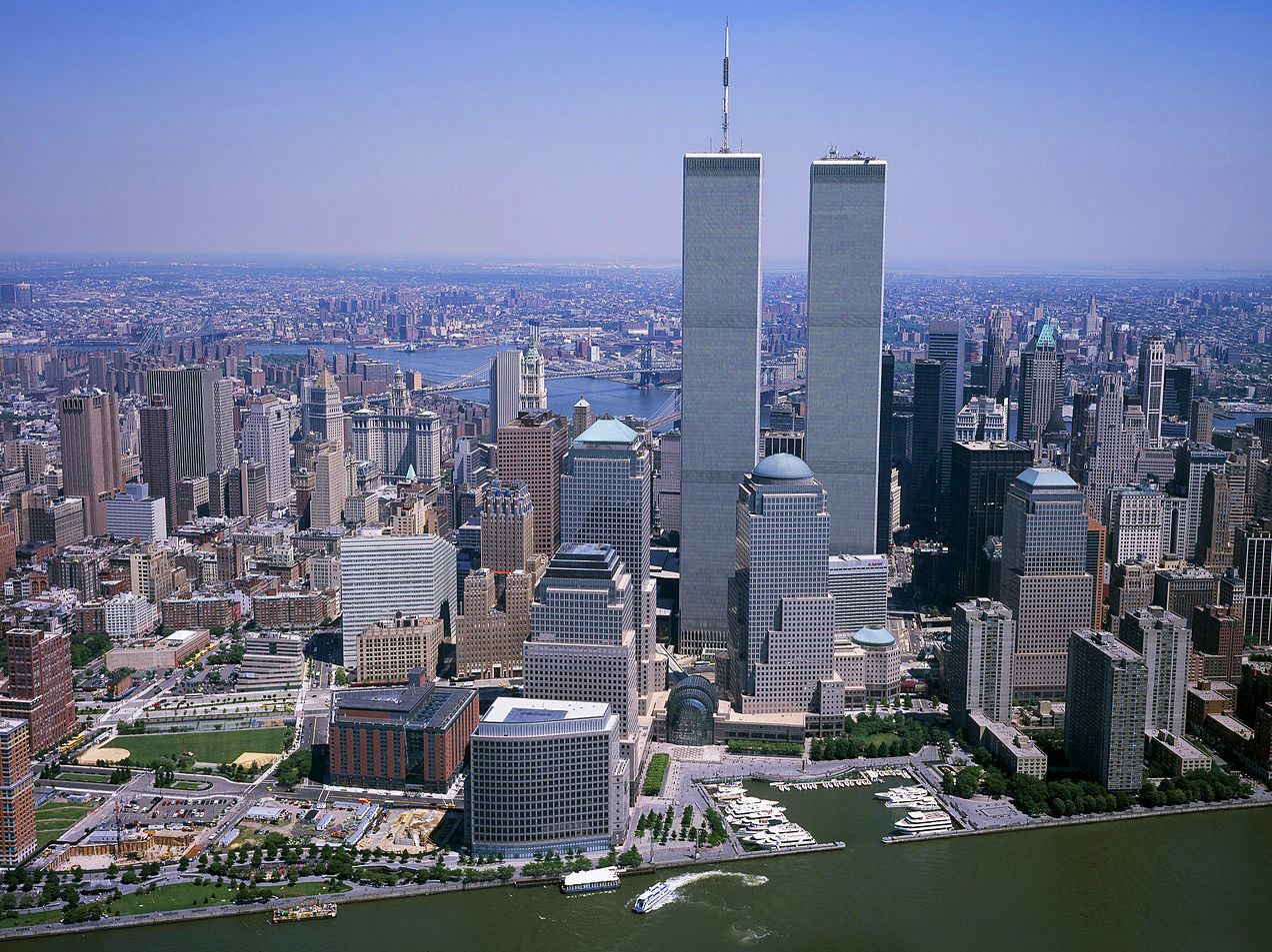 Twin Towers: the former World Trade Center towers